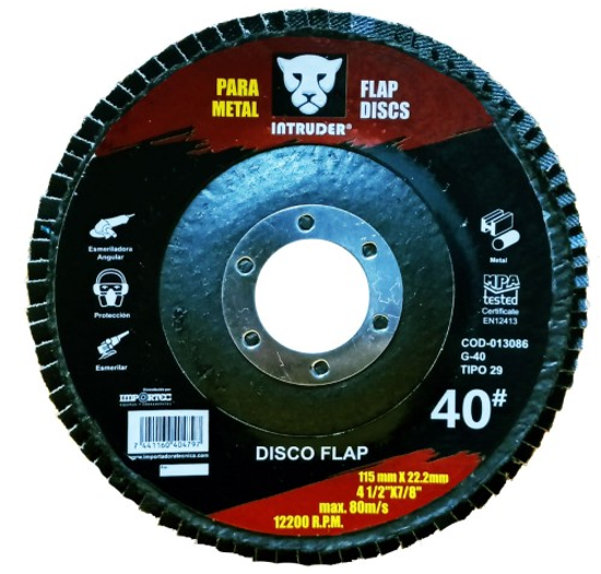 Imagen de DISCO INTRUDER FLAP  CAFE 4 1/2" G-40